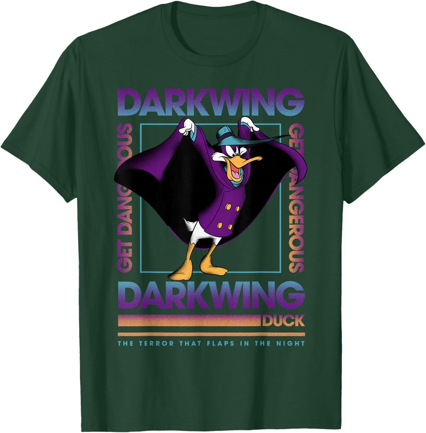 Disney Darkwing Duck Get Dangerous Square T-Shirt - T-Shirt | Forest