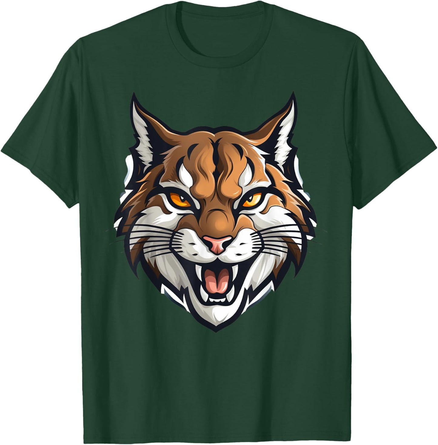 Bobcat Pride Mascot Football Game Day Sports Season Cheer Men Women Kids T-Shirt - T-Shirt | Forest