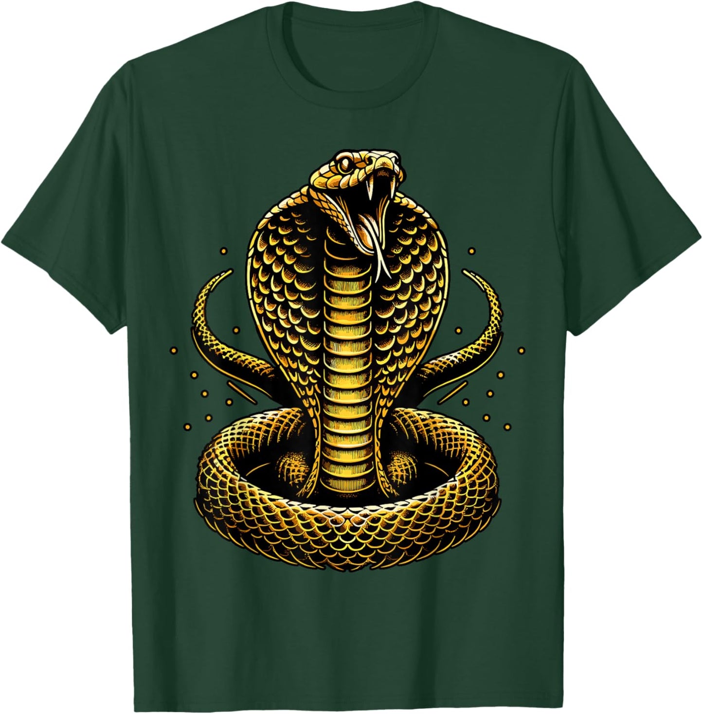Golden Cobra Snake T-Shirt - T-Shirt | Forest
