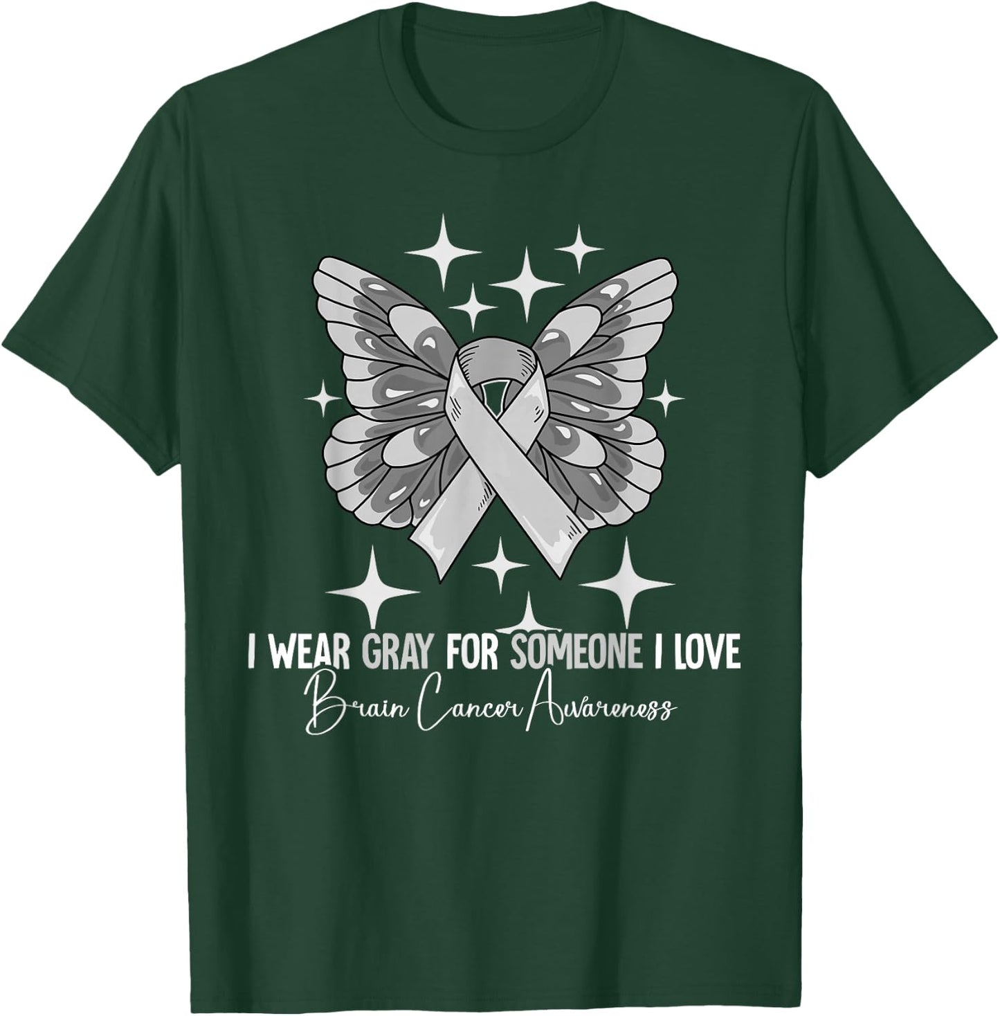 Brain Cancer Awareness T-Shirt - T-Shirt | Forest