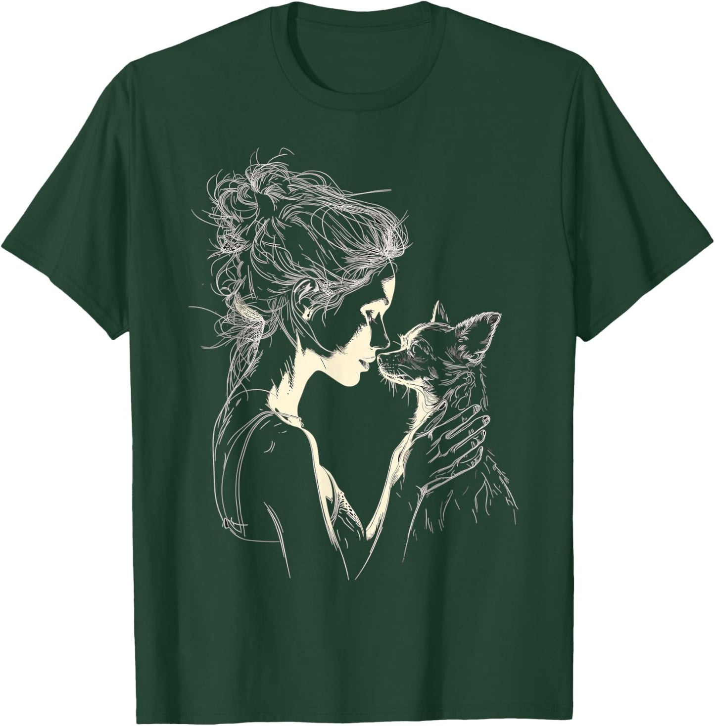 Cute Chihuahua Mom Owner Chihuahua Dog Mother's Day T-Shirt - T-Shirt | Forest