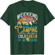 Weekend Forecast 100% Chance Beer In My Hand Camping T-Shirt - T-Shirt | Forest