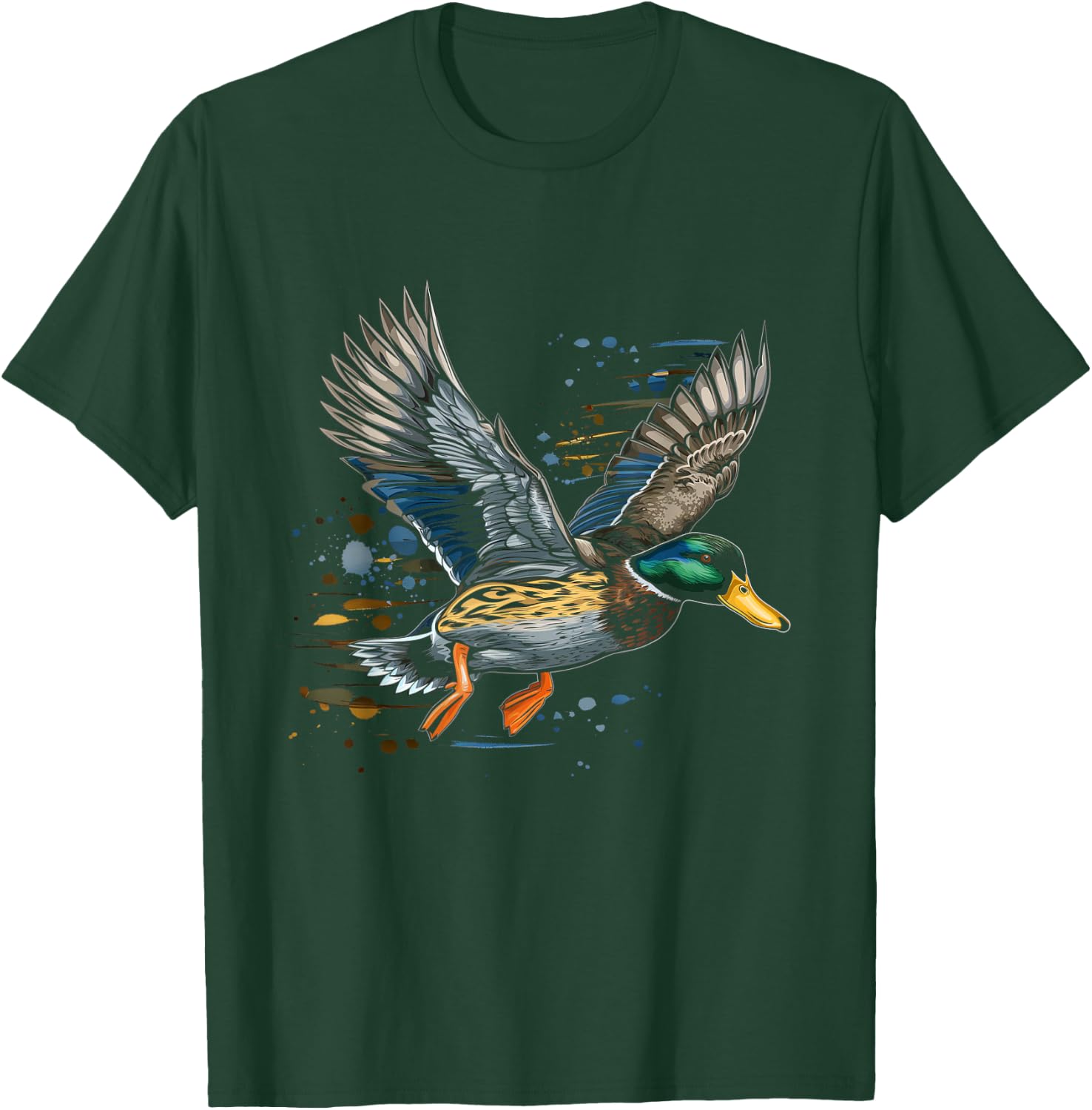 Duck Hunting Waterfowl Mallard Duck Hunter T-Shirt - T-Shirt | Forest