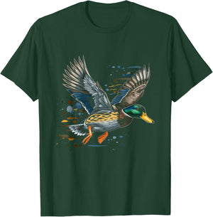 Duck Hunting Waterfowl Mallard Duck Hunter T-Shirt - T-Shirt | Forest