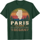 Vintage Paris Illinois Homtown My Story Began T-Shirt - T-Shirt | Forest