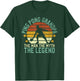 Ping Pong Grandpa The Man The Myth The Legend Table Tennis T-Shirt - T-Shirt | Forest