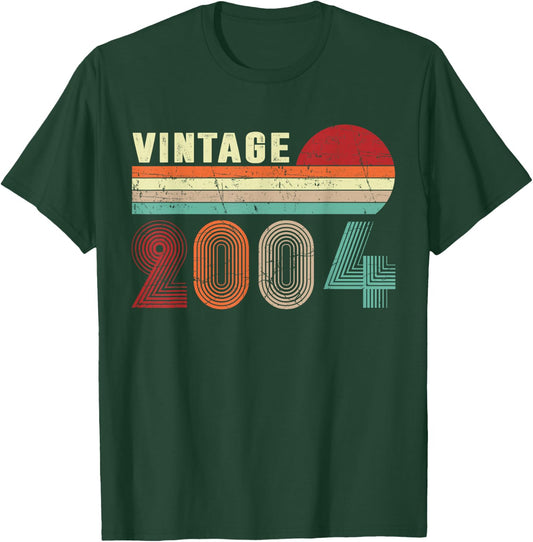 Vintage 2004 Funny 21 Years Old Men Women 21st Birthday T-Shirt - T-Shirt | Forest