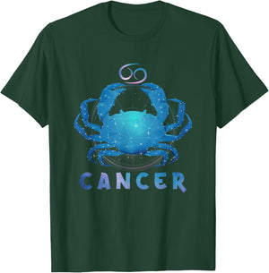 Cancer Zodiac Sign Birthday Horoscope Lover Kids Men Women T-Shirt - T-Shirt | Forest