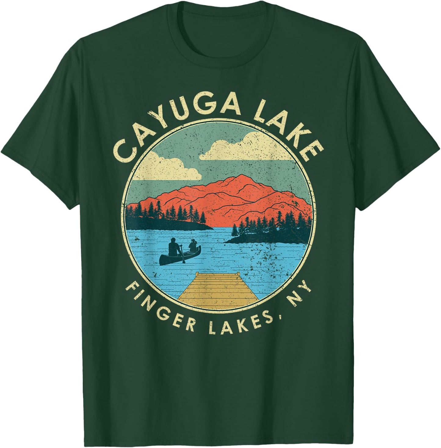 Cayuga Lake Finger Lakes NY New York T-Shirt - T-Shirt | Forest