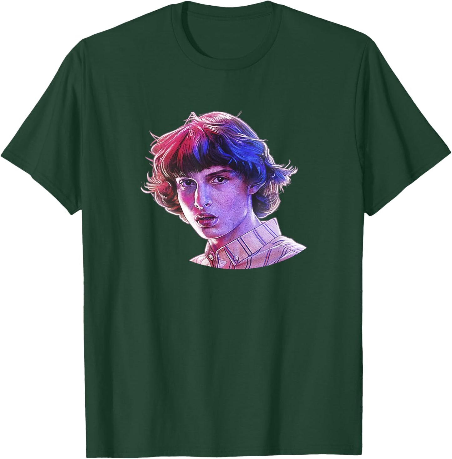 Stranger Things Mike's Big Face T-Shirt - T-Shirt | Forest