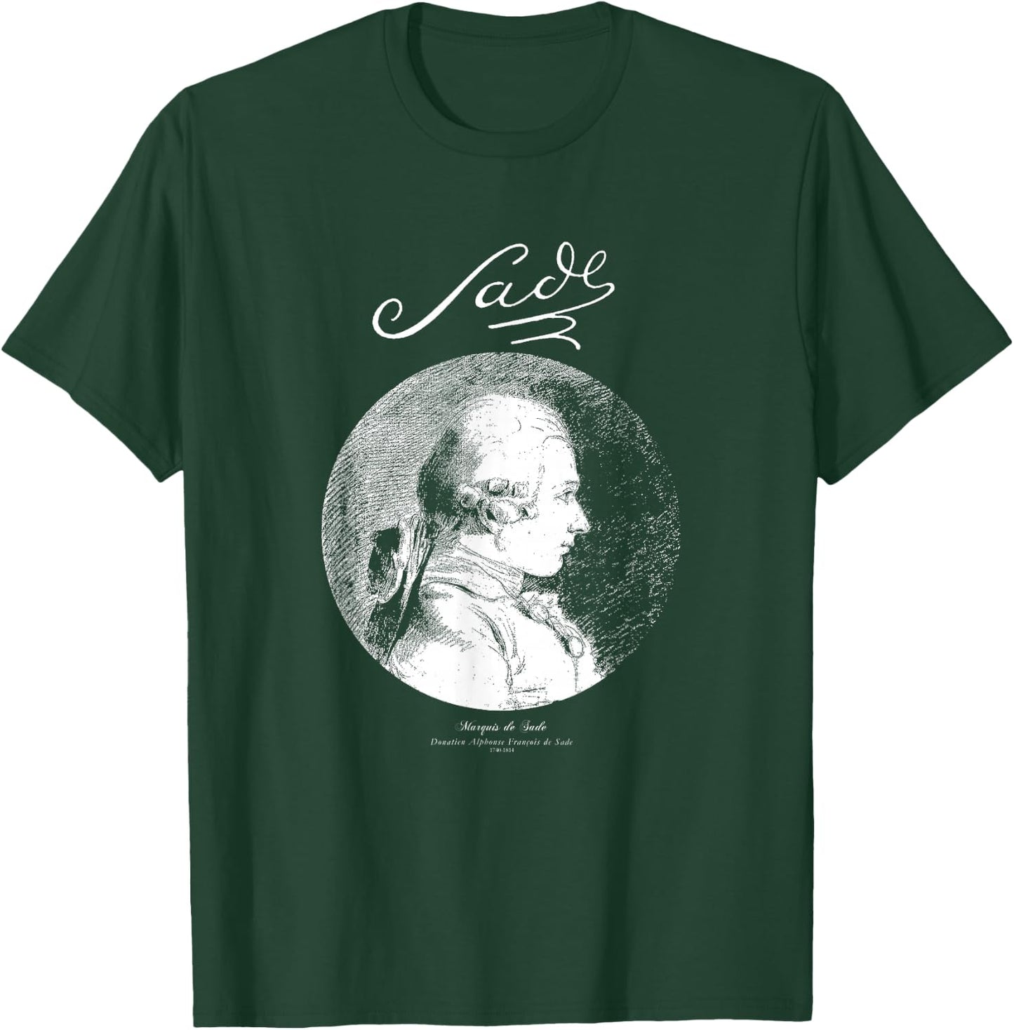 Sade-Marquis de Sade-French Writer,Books T-Shirt - T-Shirt | Forest