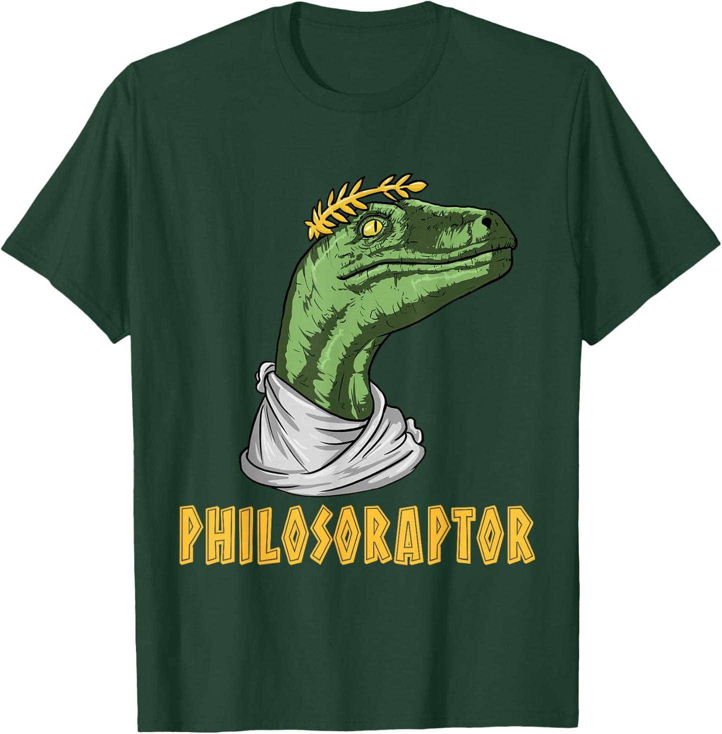 Philosophy Major Student Shirts & Gifts Philosoraptor Velociraptor Philosopher - Funny Philosophy T-Shirt - T-Shirt | Forest