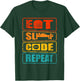 Eat Sleep Code Repeat Computer Science Programmer Gift T-Shirt - T-Shirt | Forest
