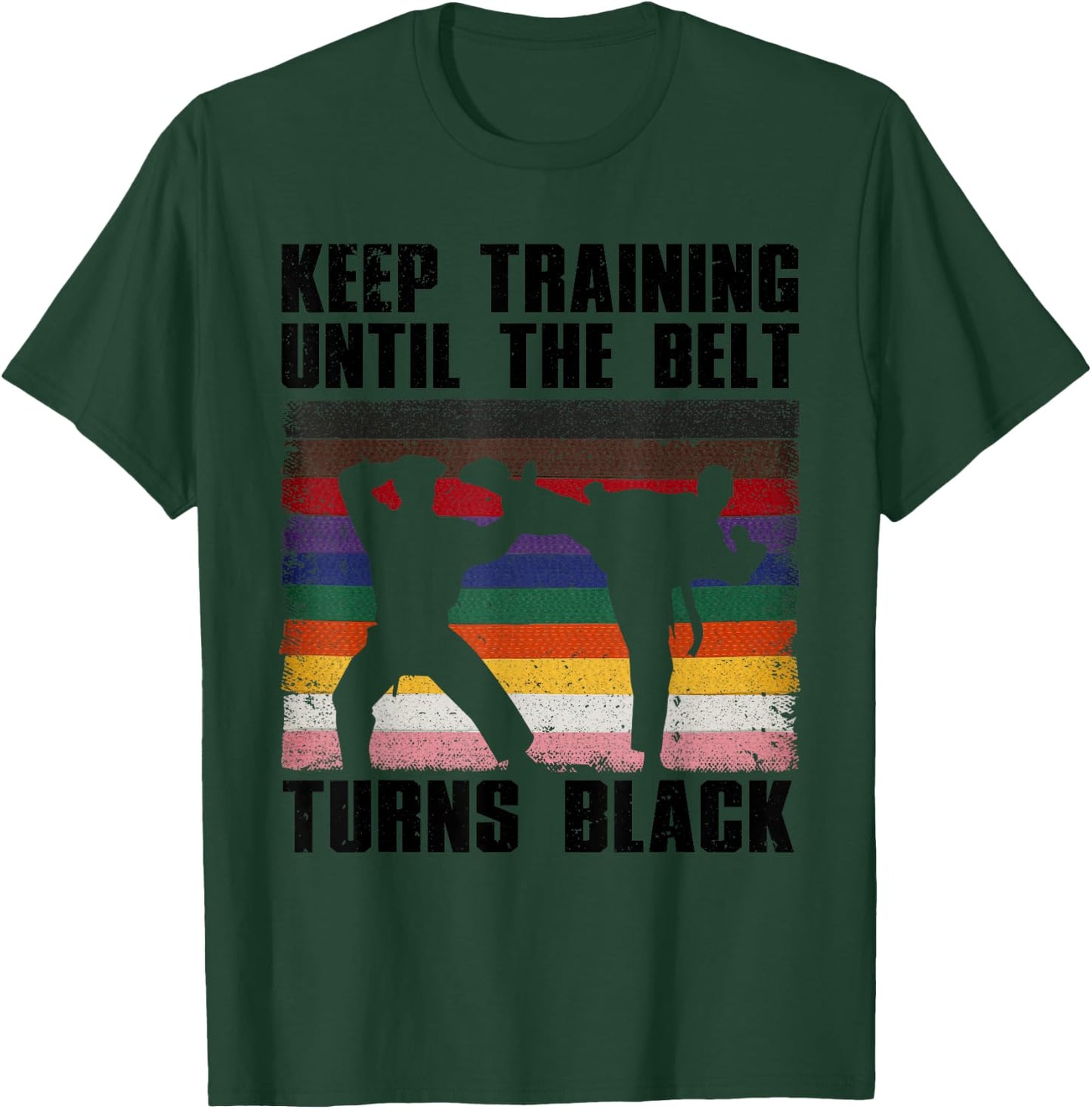 Cool Karate Art Women Martial Art Karate Black Belt T-Shirt - T-Shirt | Forest