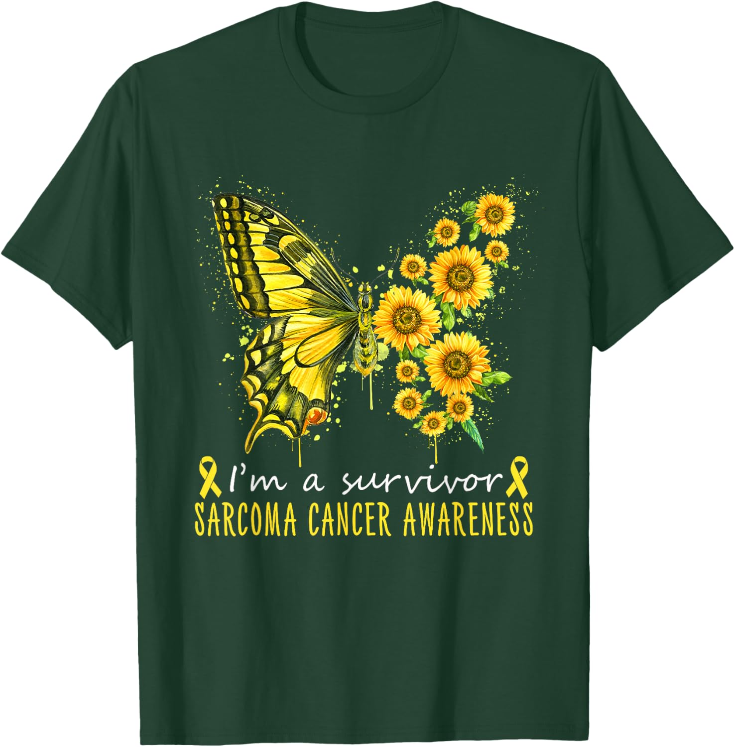 I'm a survivor Sarcoma cancer awareness T-Shirt - T-Shirt | Forest