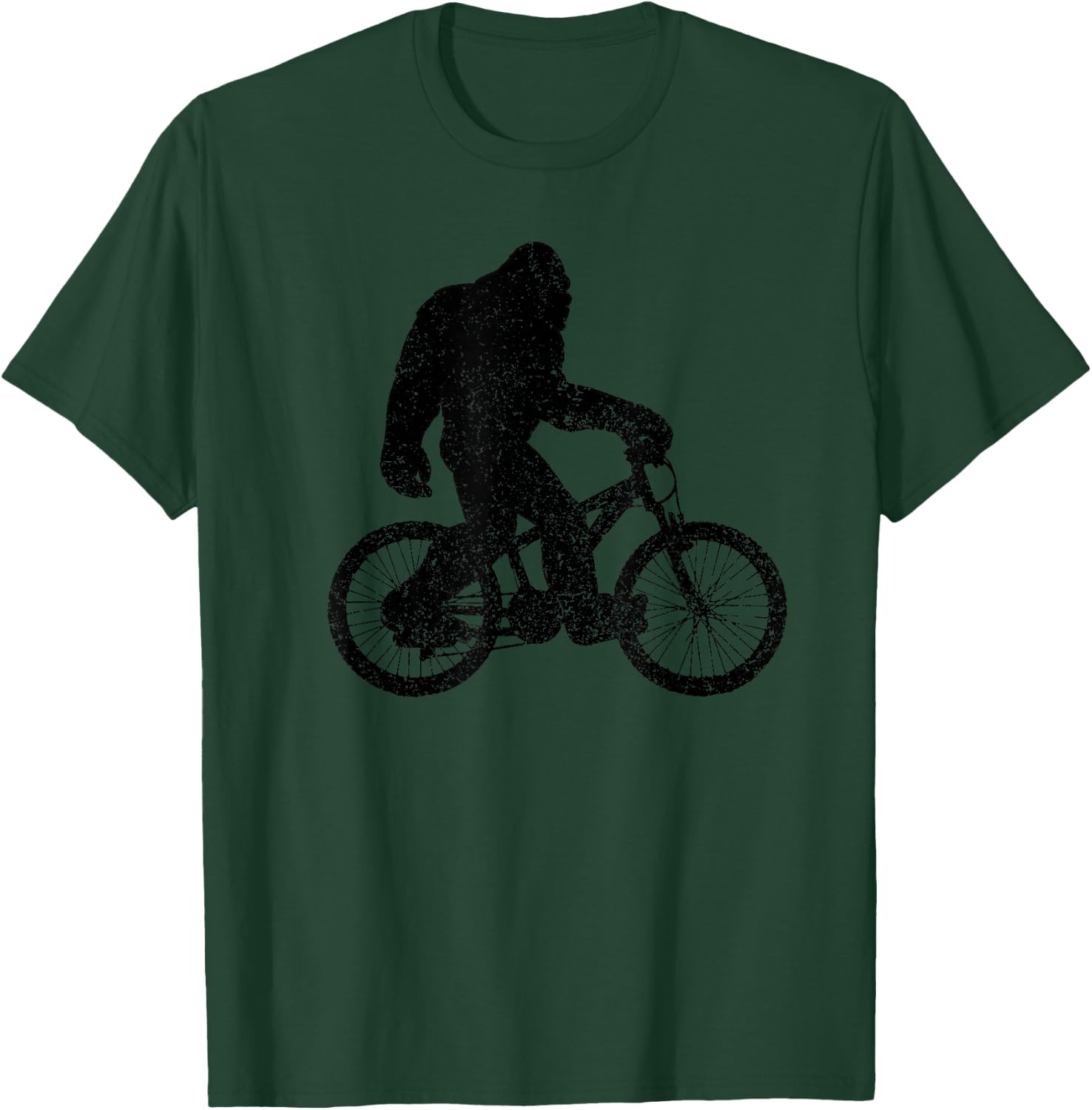 Bigfoot Mountain Bike MTB Downhill Bicycle Gift T-Shirt - T-Shirt | Forest