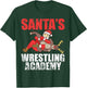 Santa Sport Wrestling Ring Fight Choke Tap Design T-Shirt - T-Shirt | Forest