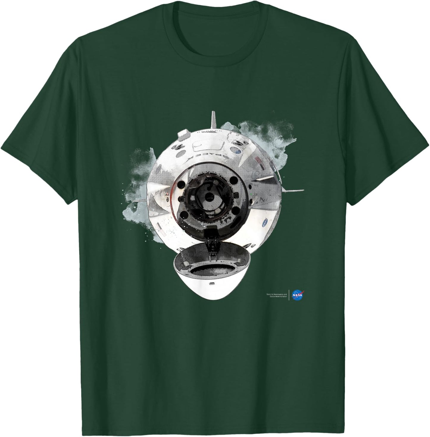 NASA SpaceX Dragon Capsule Docking T-Shirt - T-Shirt | Forest