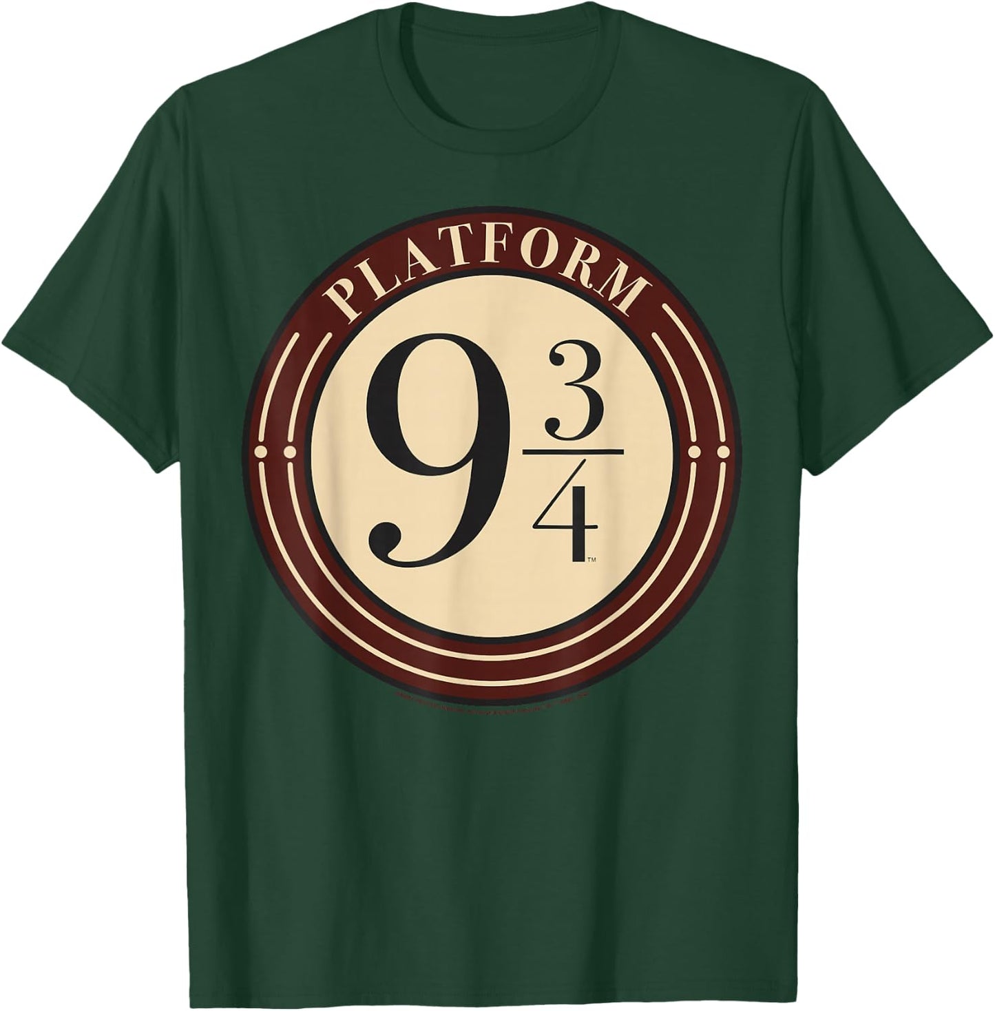 Harry Potter Platform 9 &3/4 Simple Logo T-Shirt - T-Shirt | Forest