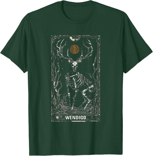 Wendigo Monster Legendary Creature Cryptozoology Cryptid T-Shirt - T-Shirt | Forest