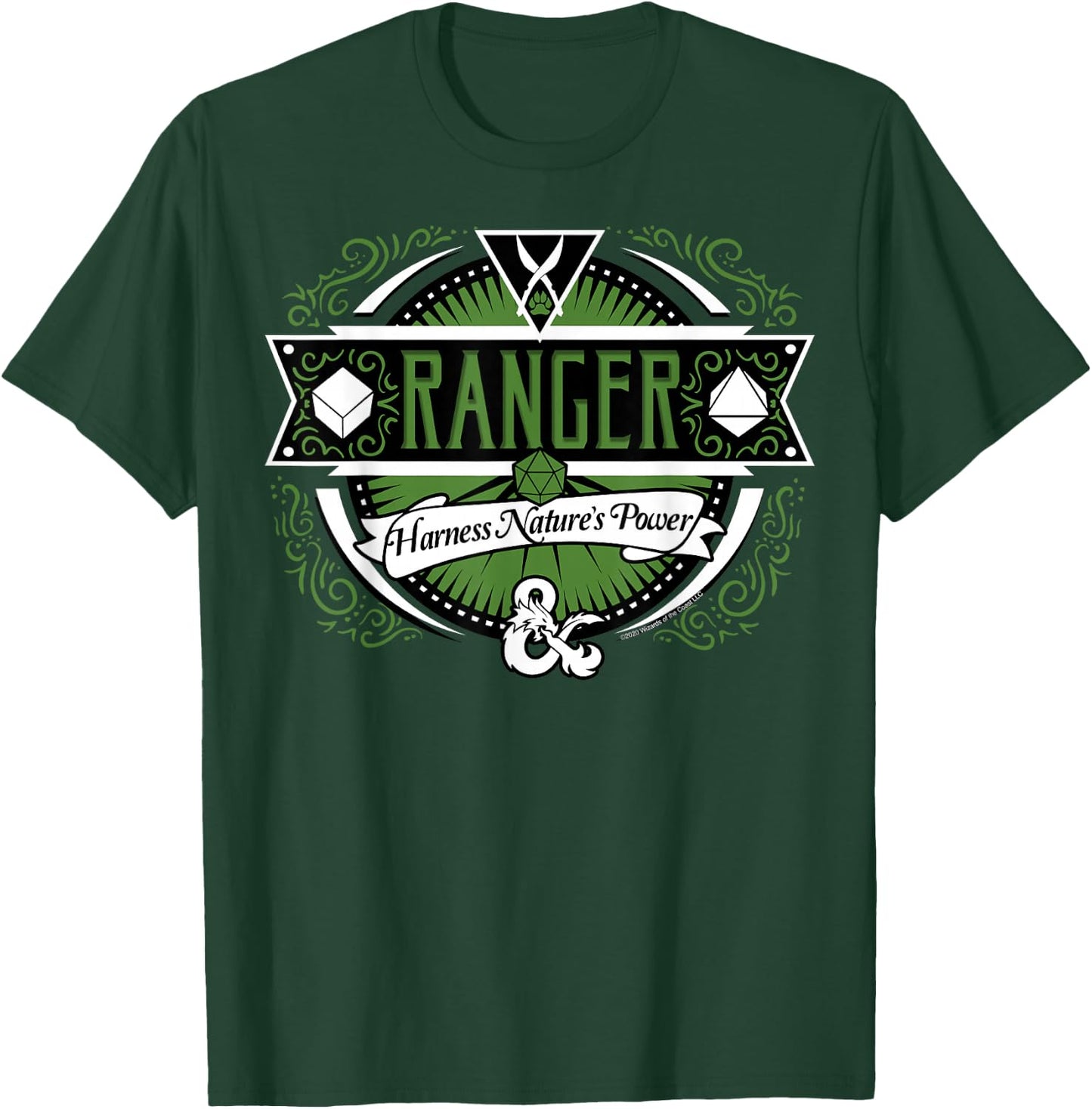 Dungeons & Dragons Ranger Harness Nature's Power Logo T-Shirt - T-Shirt | Forest