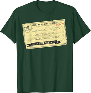 Caddyshack License To Kill Gophers T-Shirt - T-Shirt | Forest