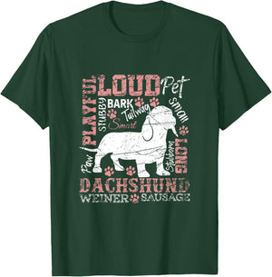 Animal & Gifts Dachshund T-Shirt - T-Shirt | Forest