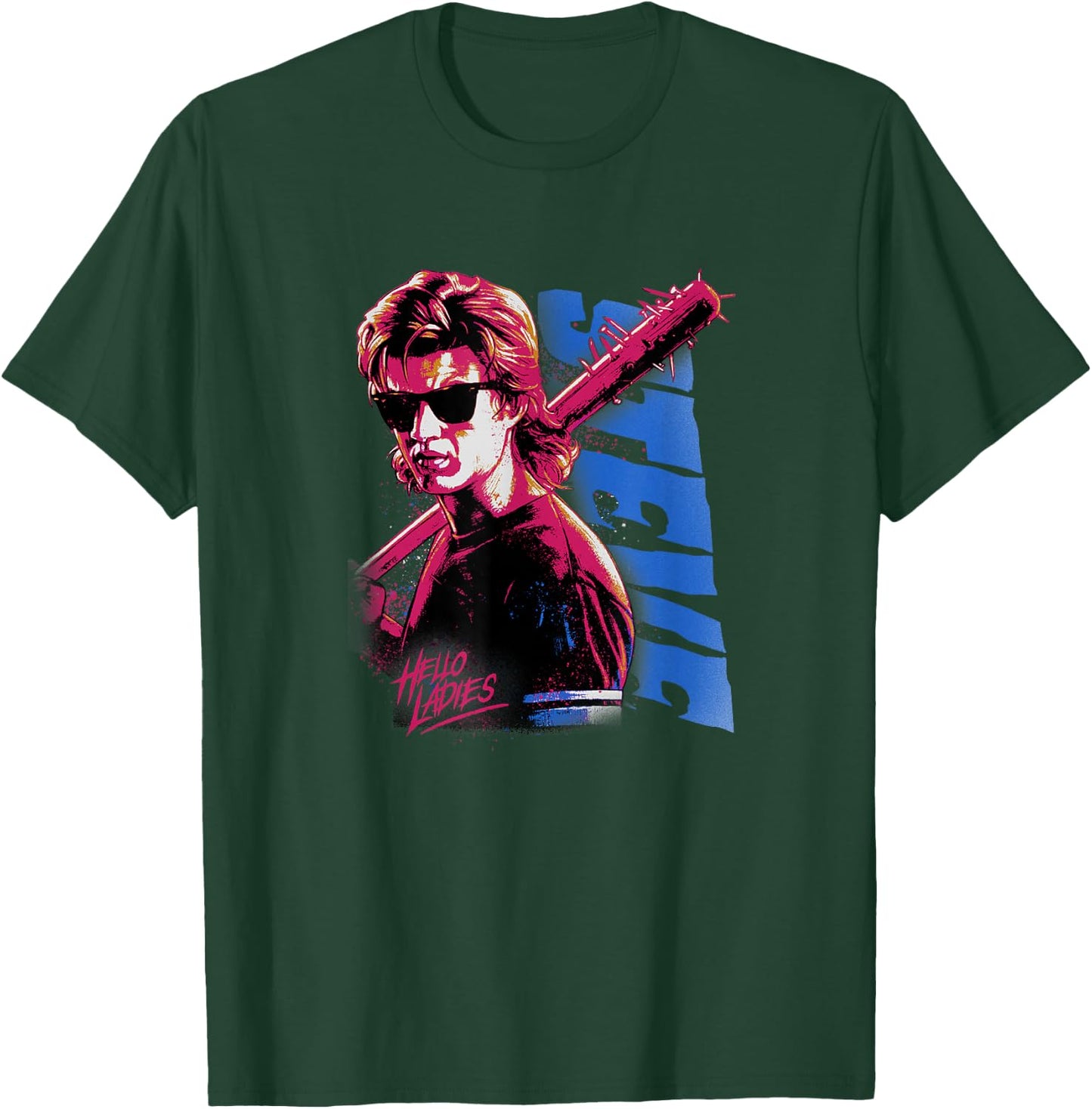 Stranger Things Stevie Splatter Punk Hello Ladies T-Shirt - T-Shirt | Forest