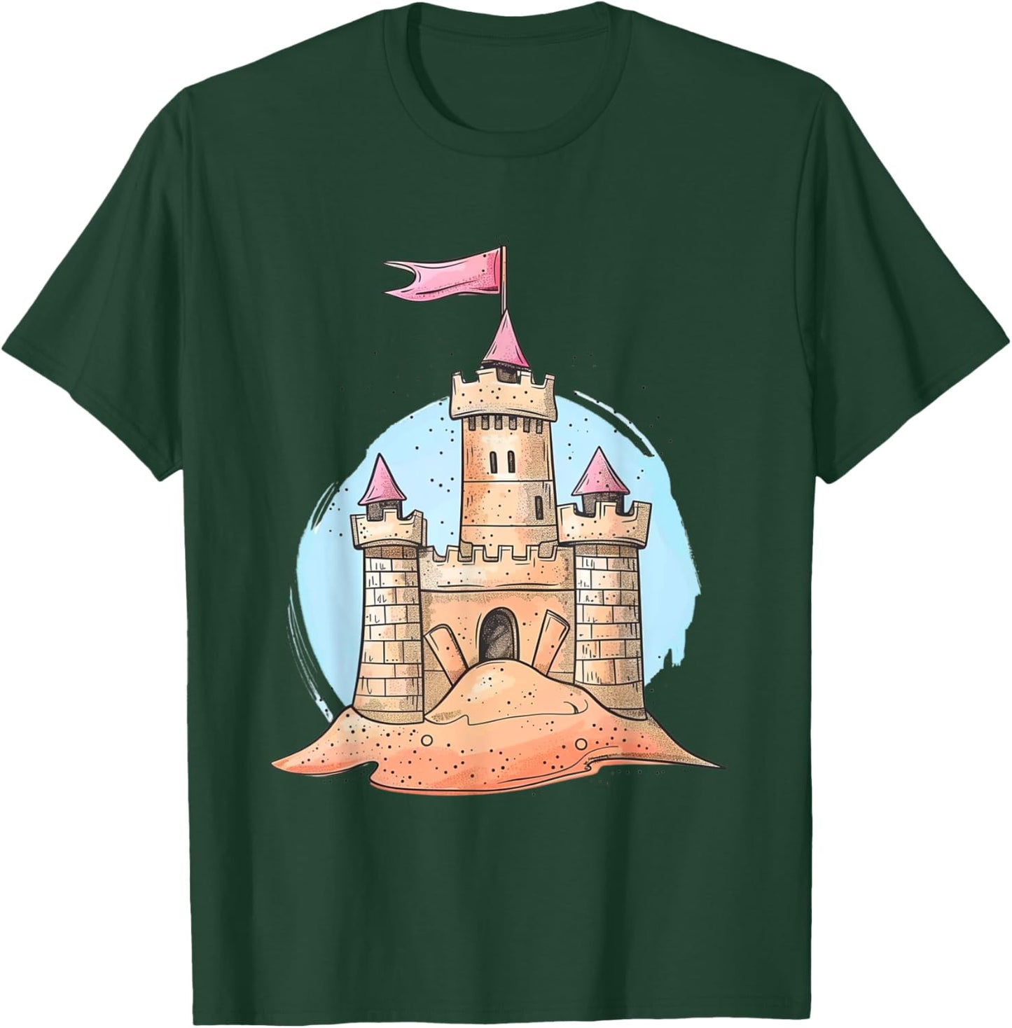 Sandcastle Dreams Beach Fun Kids Design T-Shirt - T-Shirt | Forest