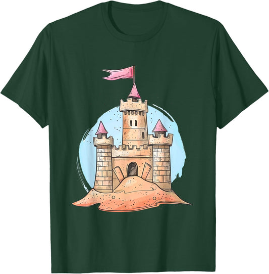 Sandcastle Dreams Beach Fun Kids Design T-Shirt - T-Shirt | Forest