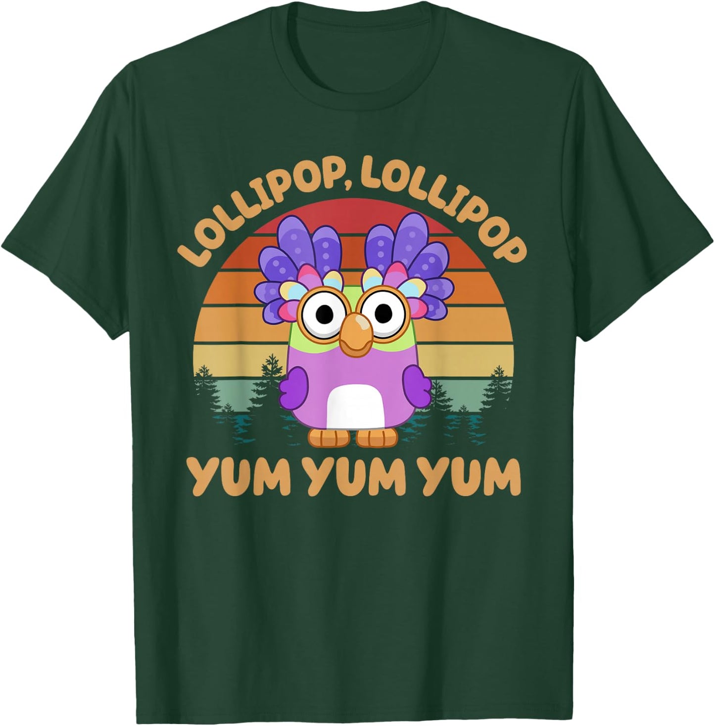 Chattermax Lollipop Lollipop Yum Yum Yum T-Shirt - T-Shirt | Forest