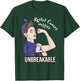 Rectal Cancer Awareness Warrior Unbreakable Support T-Shirt - T-Shirt | Forest