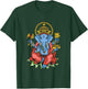 Spiritual Hindu God Ganesha Meditation Yoga T-Shirt - T-Shirt | Forest