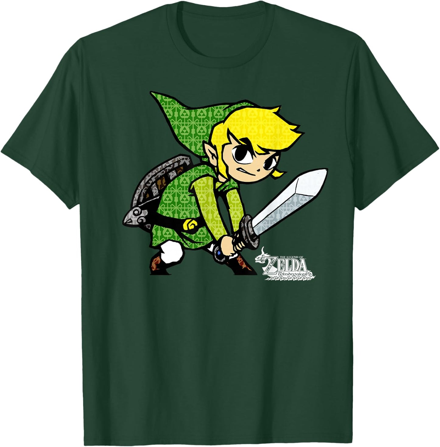 The Legend of Zelda: The Wind Waker Link Hero Icon T-Shirt - T-Shirt | Forest
