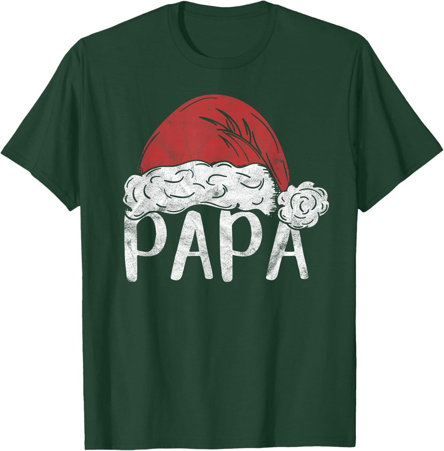 Papa Claus Christmas Costume Gift Santa Matching Family Xmas T-Shirt - T-Shirt | Forest