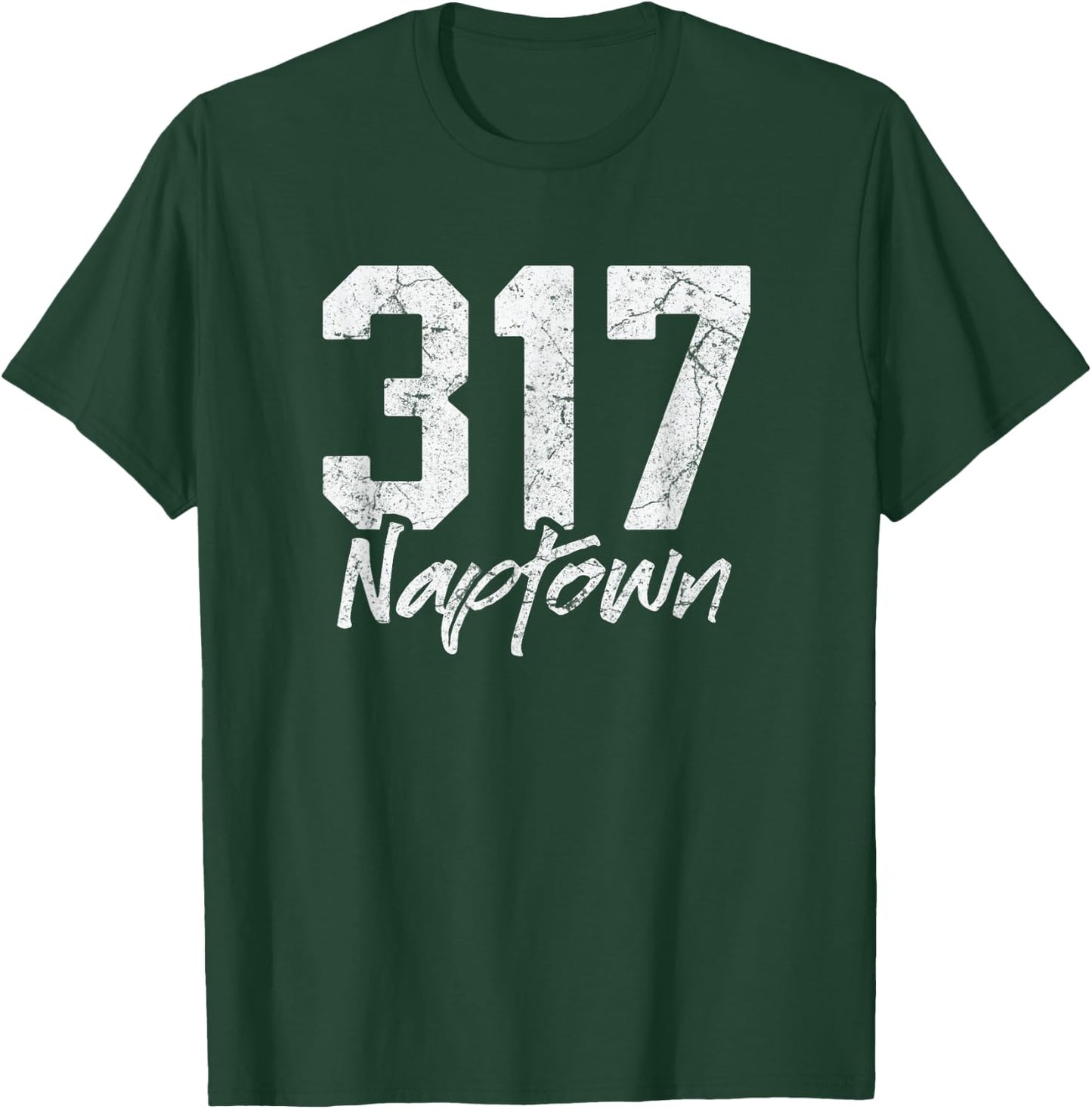 Naptown Shirt 317 Naptown Area Code Vintage Pride City T-Shirt - T-Shirt | Forest