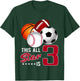 This All Star is 3 Years Old Gift Kids Birthday T-Shirt - T-Shirt | Forest