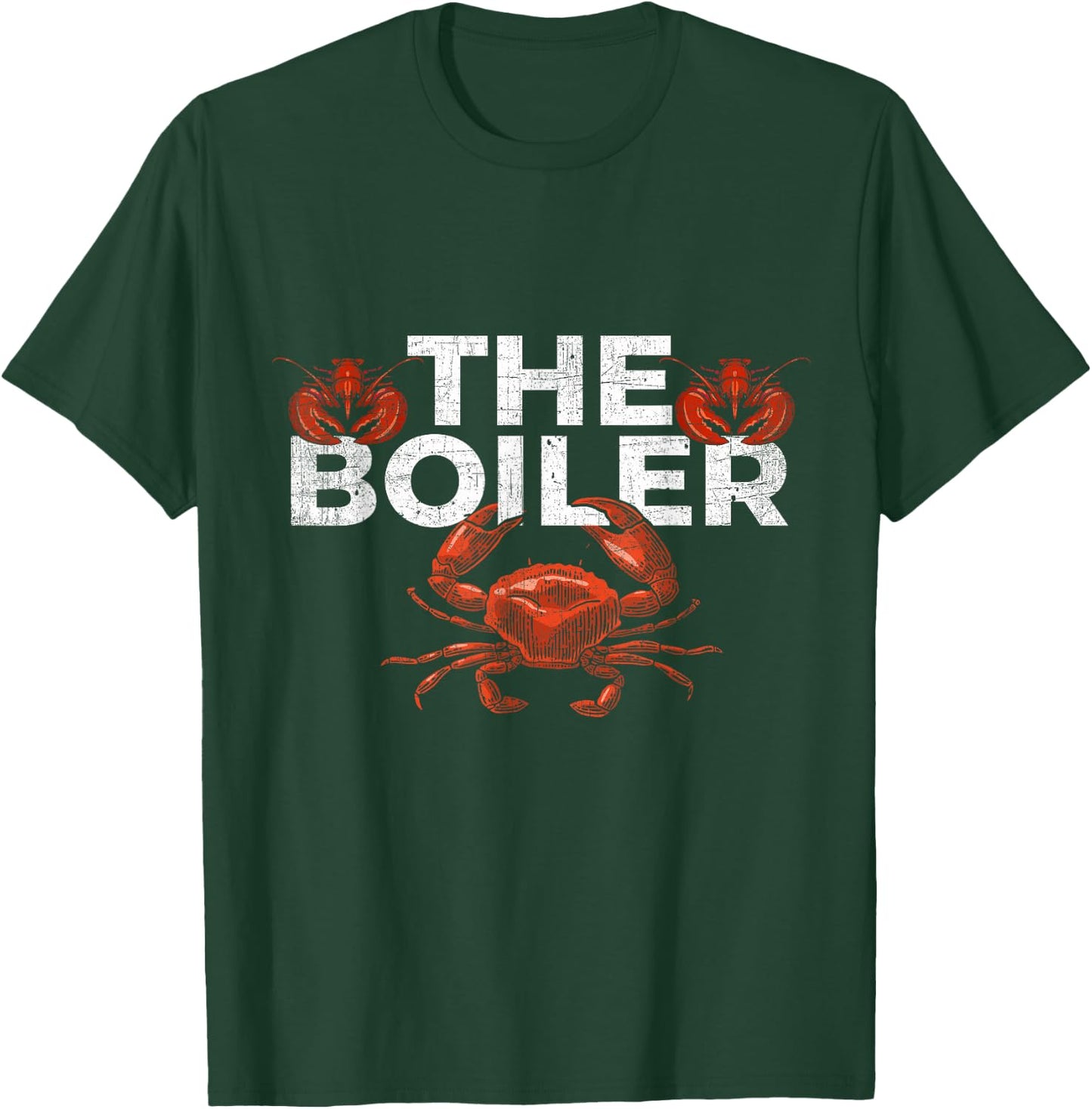 The Boiler - Funny Crab & Lobster Boil Chef T-Shirt - T-Shirt | Forest