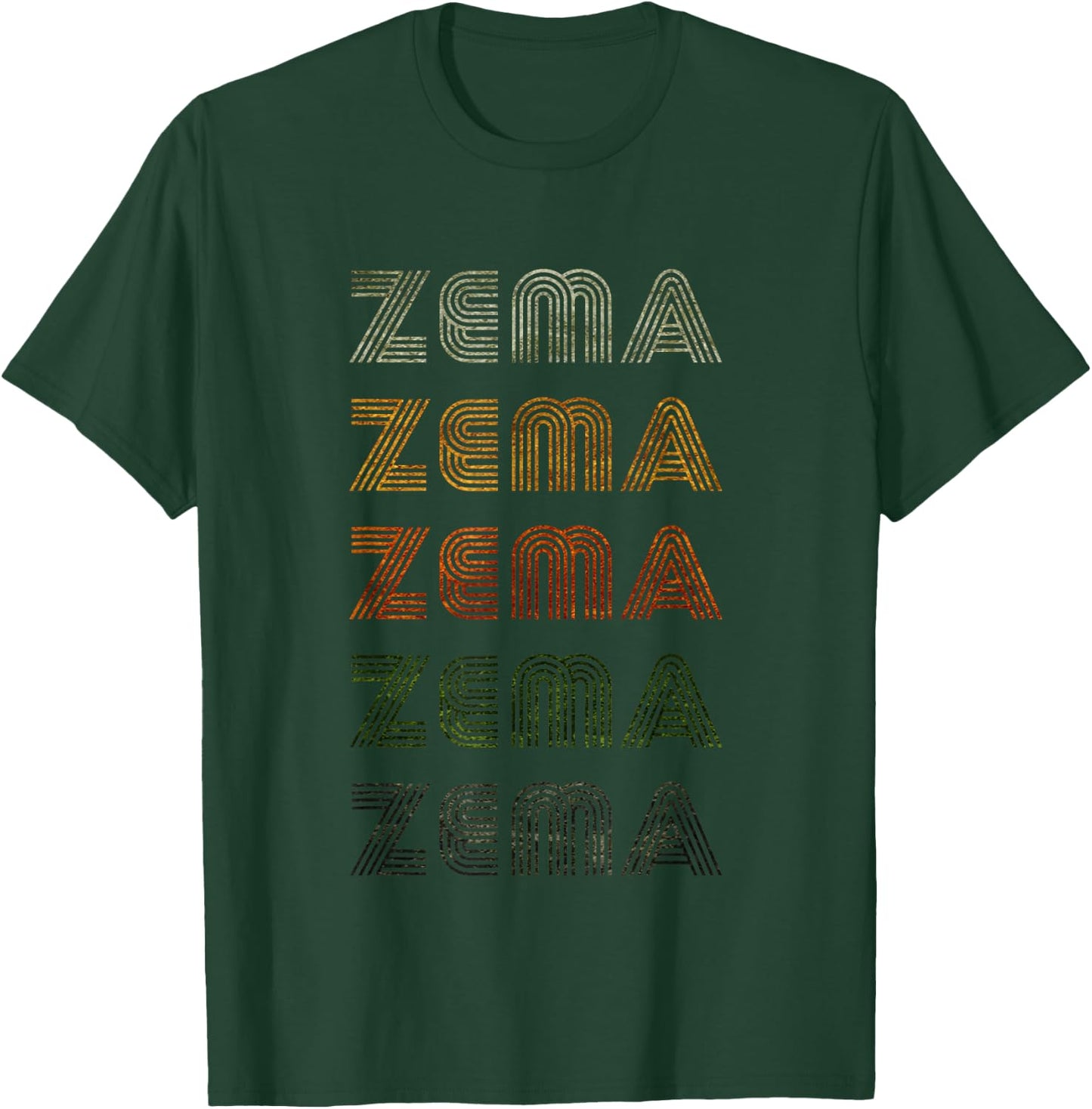 Love Heart Zema Grunge Vintage Style Black Zema T-Shirt - T-Shirt | Forest