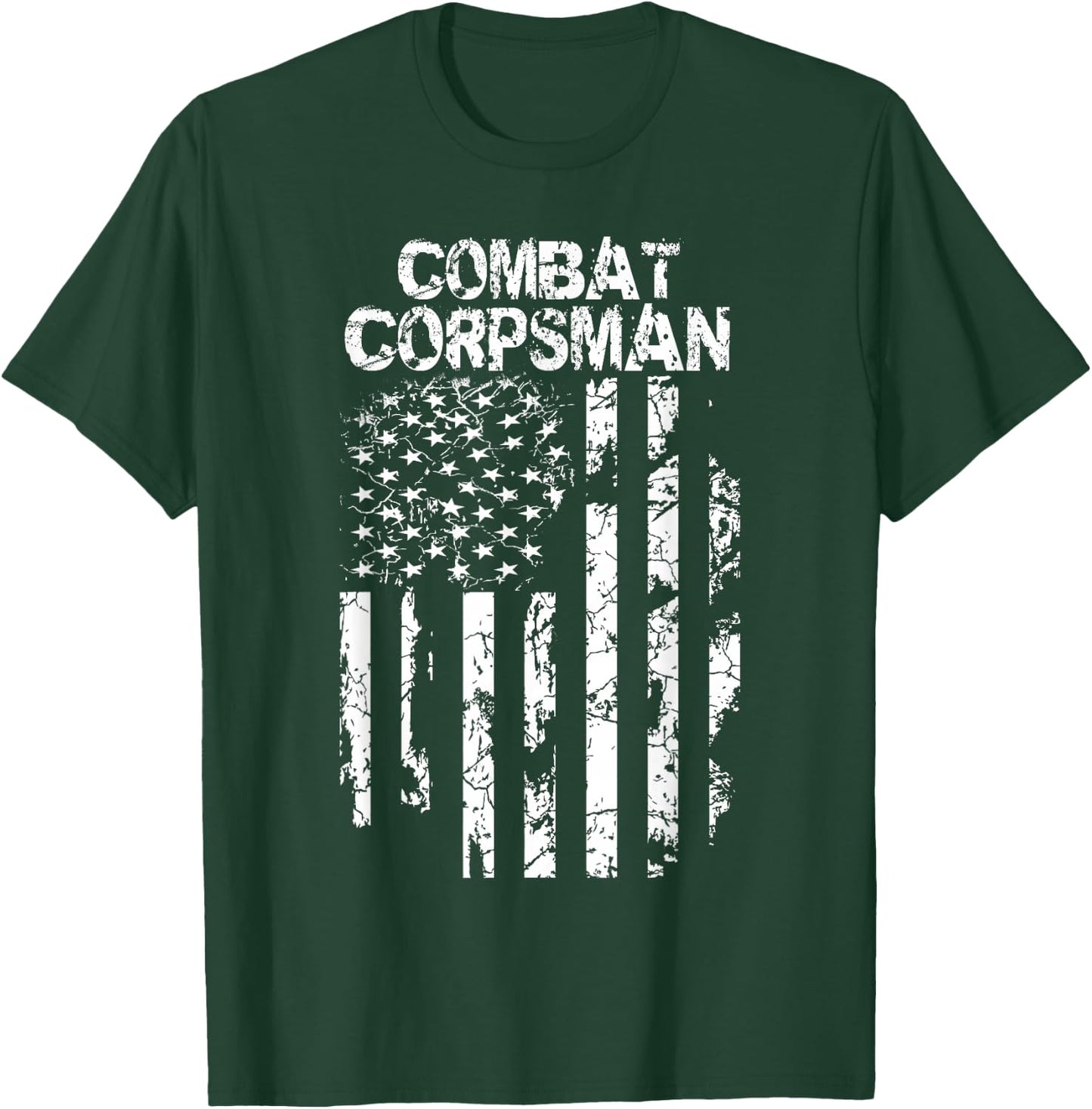 Military Co. Combat Corpsman Lightweight Black T-Shirt - T-Shirt | Forest