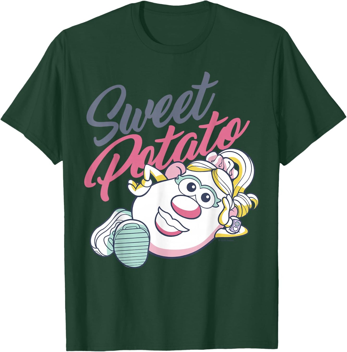 Mr. Potato Head Valentine's Day Mrs. Sweet Potato Retro T-Shirt - T-Shirt | Forest