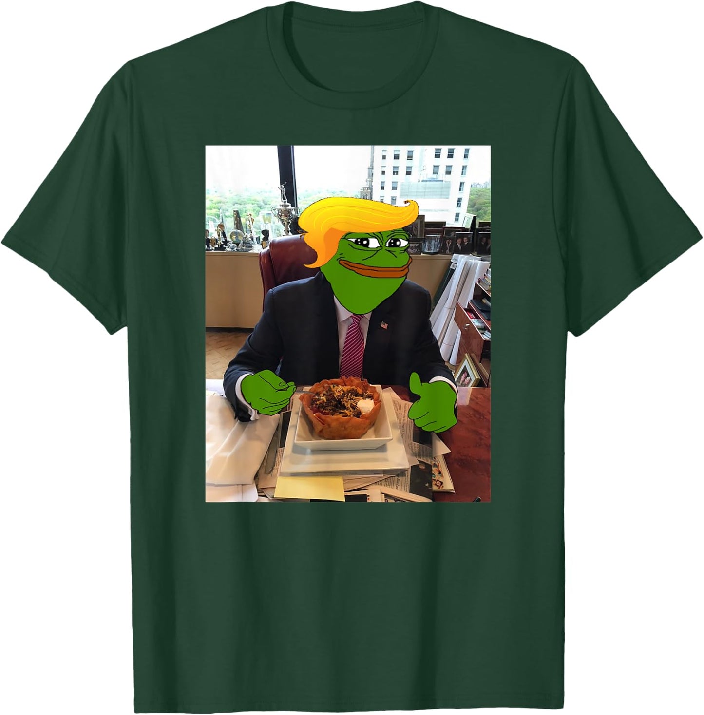 President Donald Trump Taco Bowl Funny Meme T-Shirt - T-Shirt | Forest