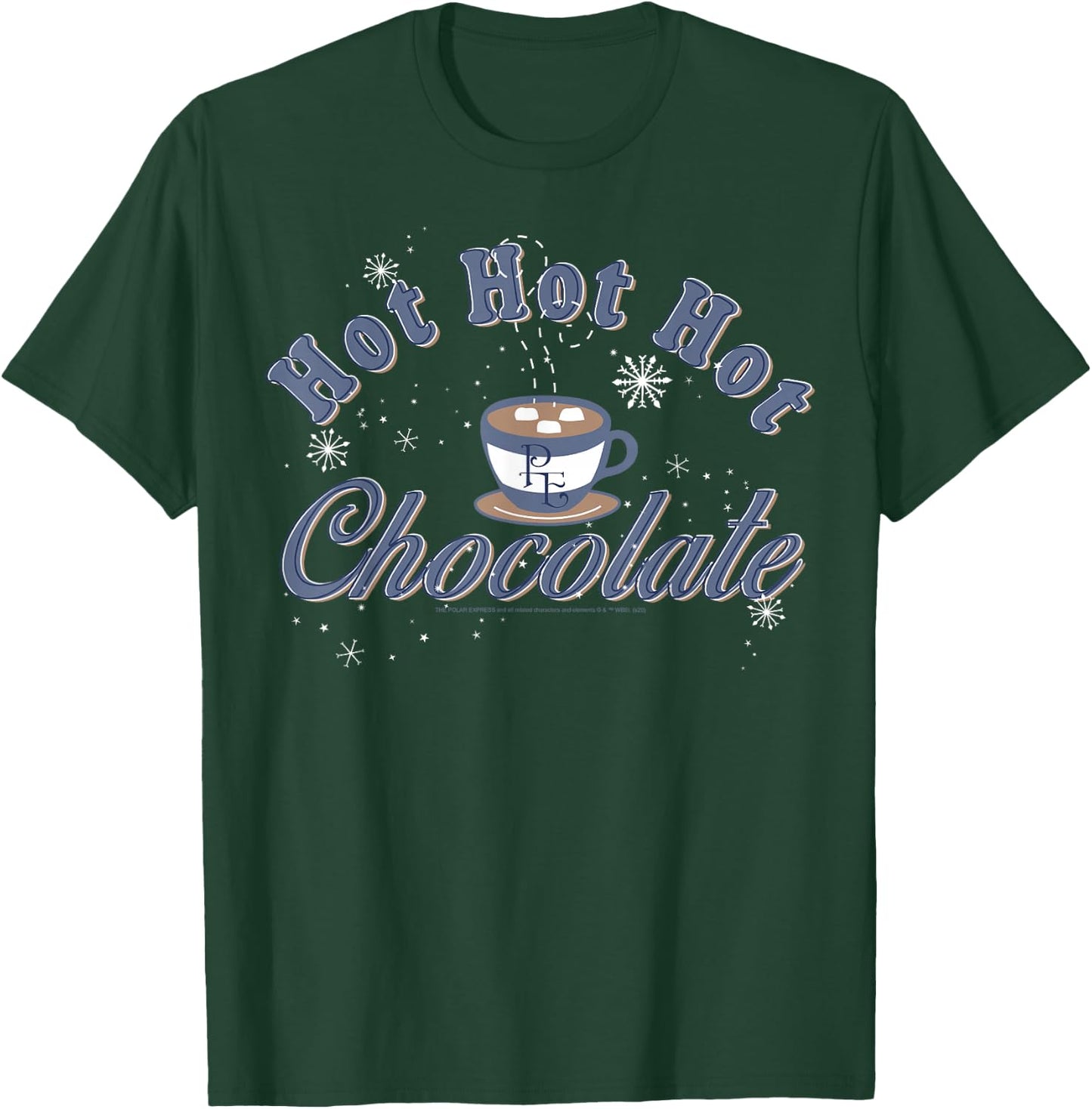 The Polar Express Hot Hot Hot Chocolate Logo T-Shirt - T-Shirt | Forest