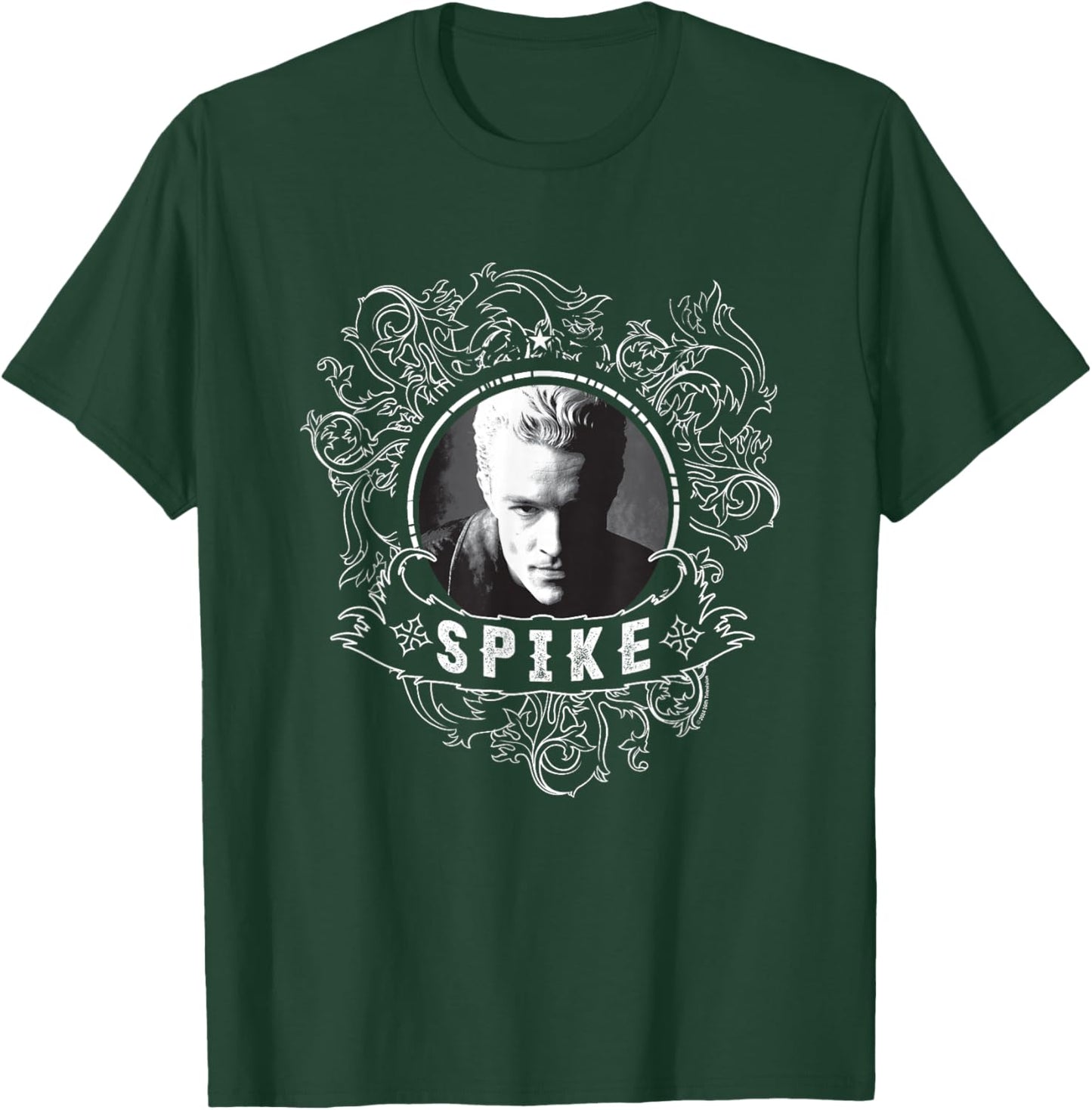 Buffy The Vampire Slayer Spike Faded Face Vintage Portrait T-Shirt - T-Shirt | Forest