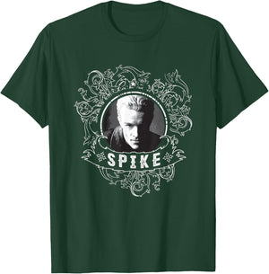 Buffy The Vampire Slayer Spike Faded Face Vintage Portrait T-Shirt - T-Shirt | Forest