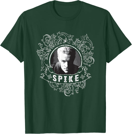 Buffy The Vampire Slayer Spike Faded Face Vintage Portrait T-Shirt - T-Shirt | Forest