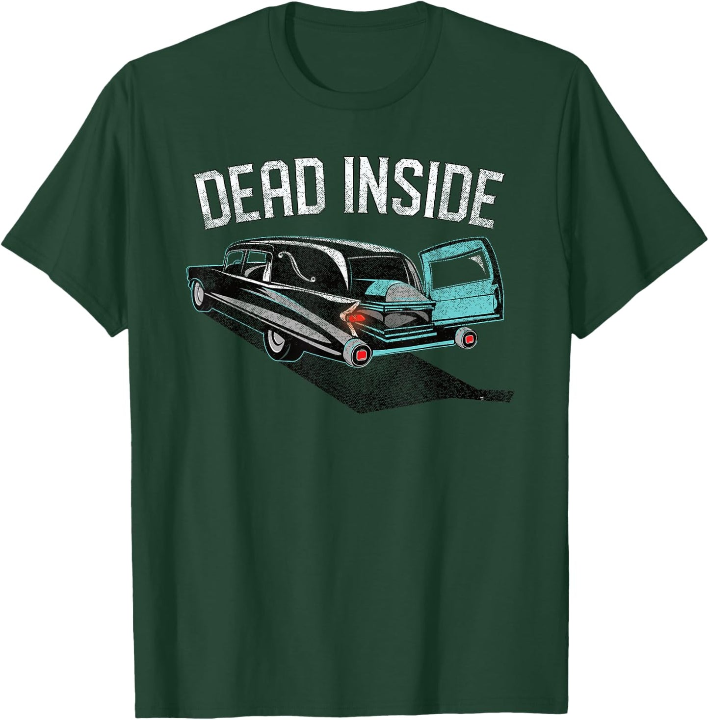 Dead Inside Casket Hearse T-Shirt - T-Shirt | Forest