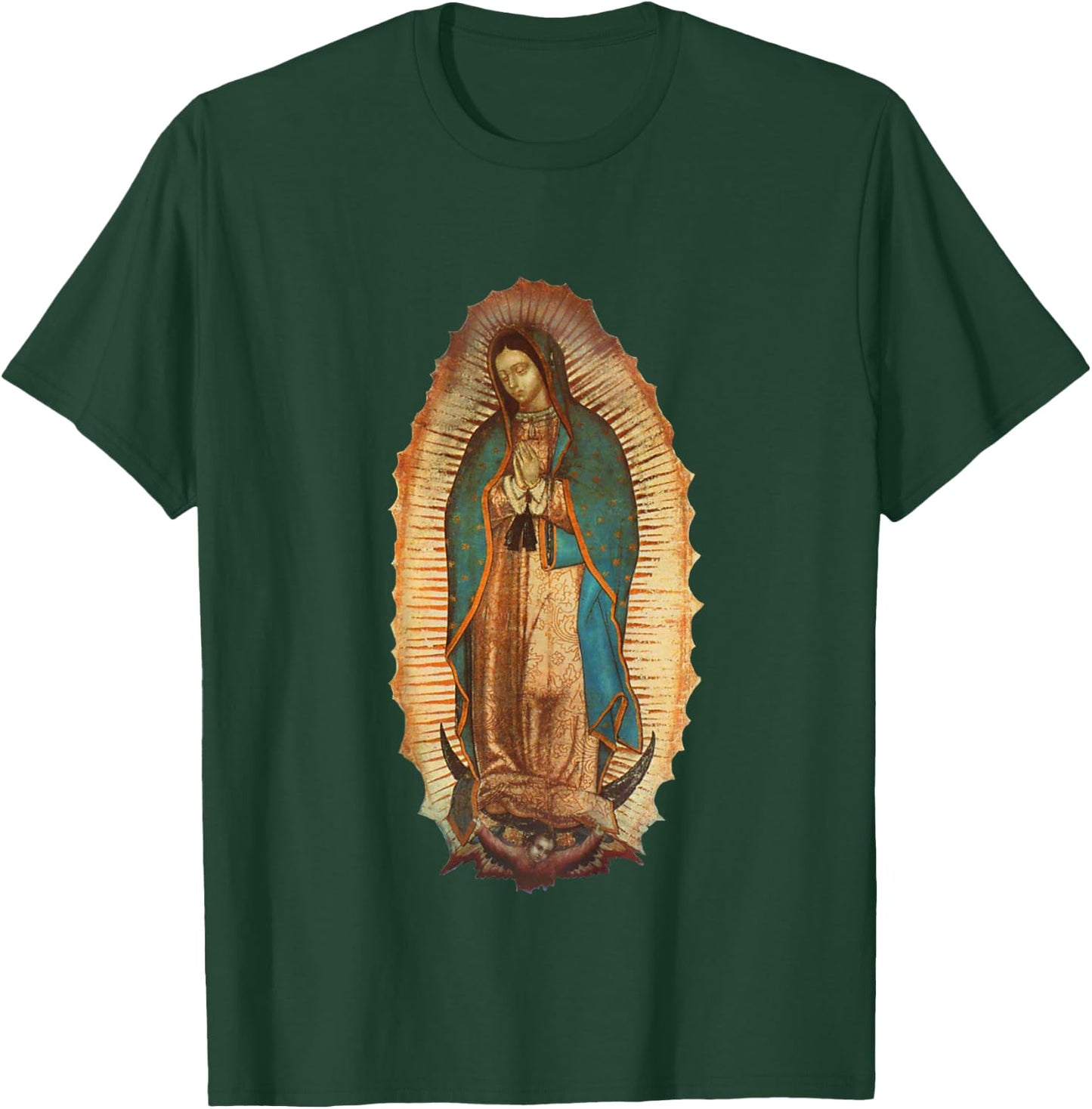Our Lady Virgen De Guadalupe Maria Mary T-Shirt - T-Shirt | Forest