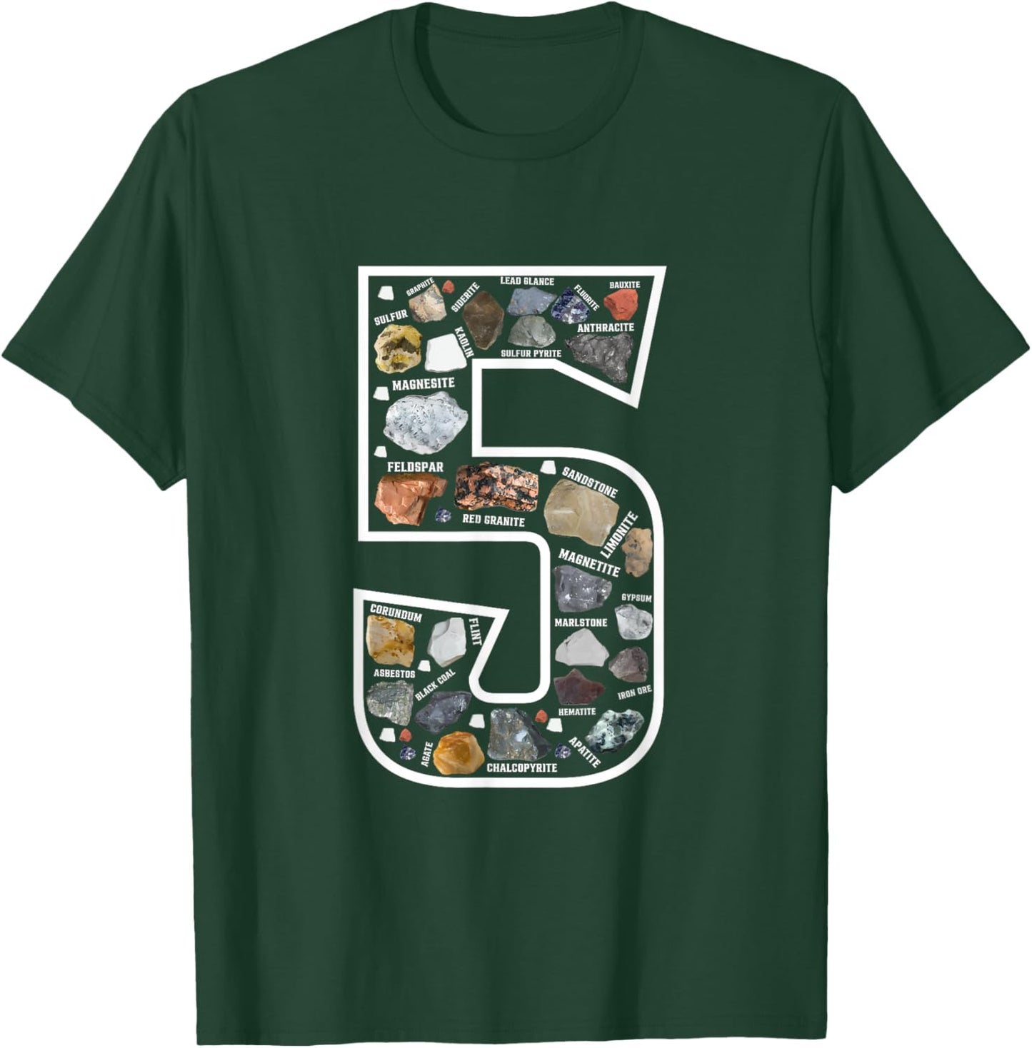 Geology 5 Years Old Rock Collecting 5th Geologist Birthday T-Shirt - T-Shirt | Forest