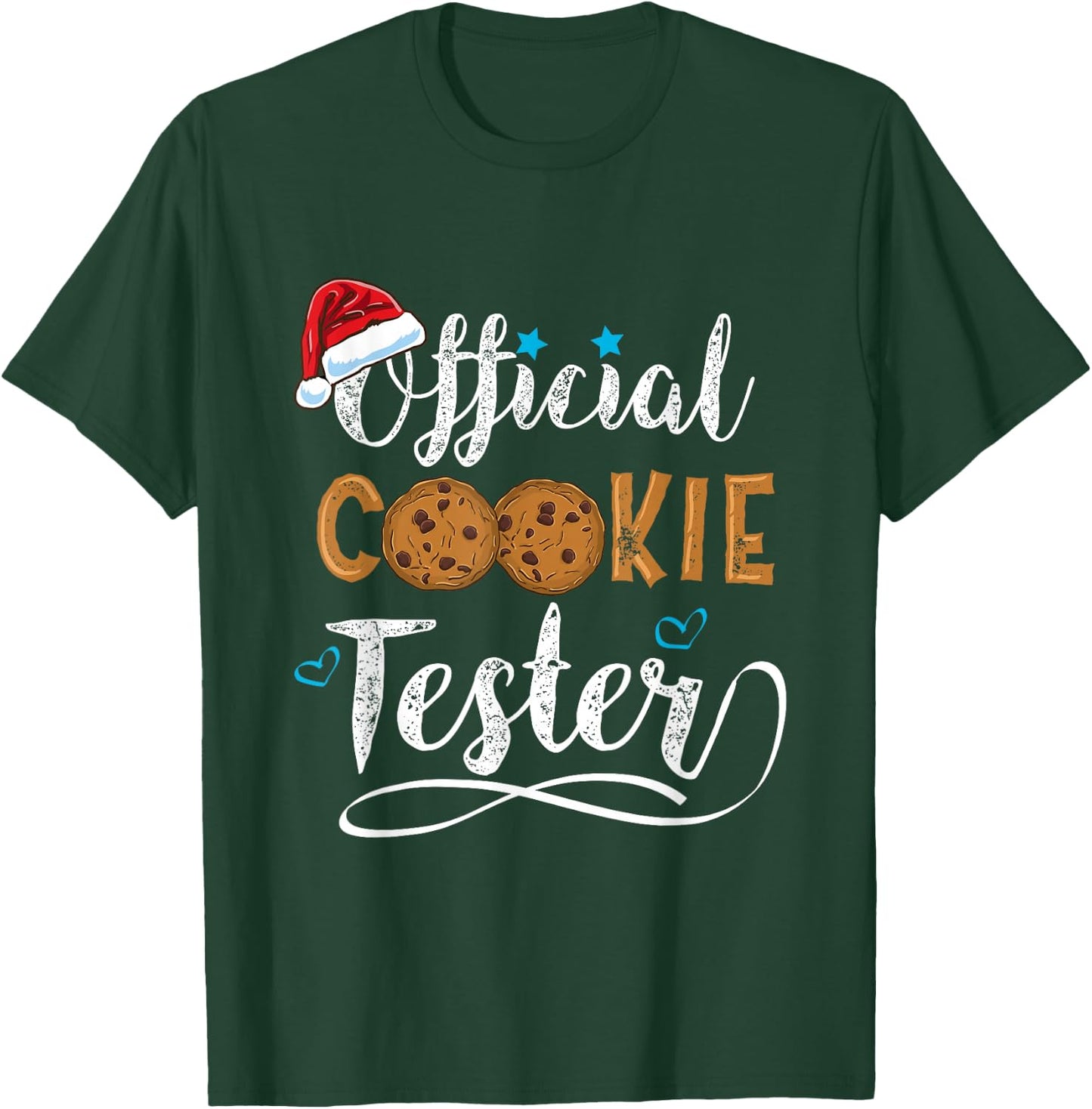 Official Cookie Tester Christmas Baking Team T-Shirt - T-Shirt | Forest